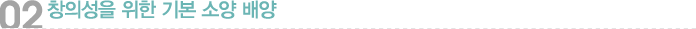 창의성을 위한 기본 소양 배양